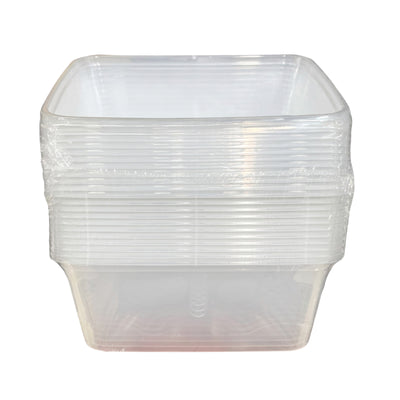 Rectangular Food Container with Lids 100ml x 12