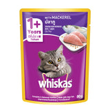 Whiskas Pouch Real Fish Mackerel 80g