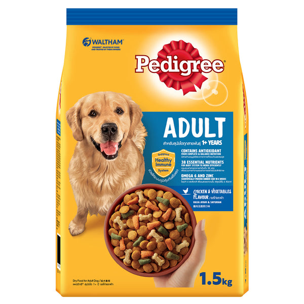 Pedigree Chicken and Vegetable Dry Dog Food 1.5kg (highest price)