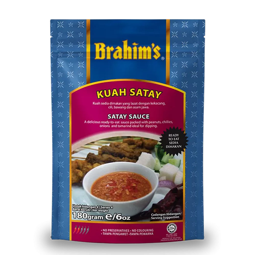 Brahim's Satay Sauce (Kuah Kacang Segera) 180g