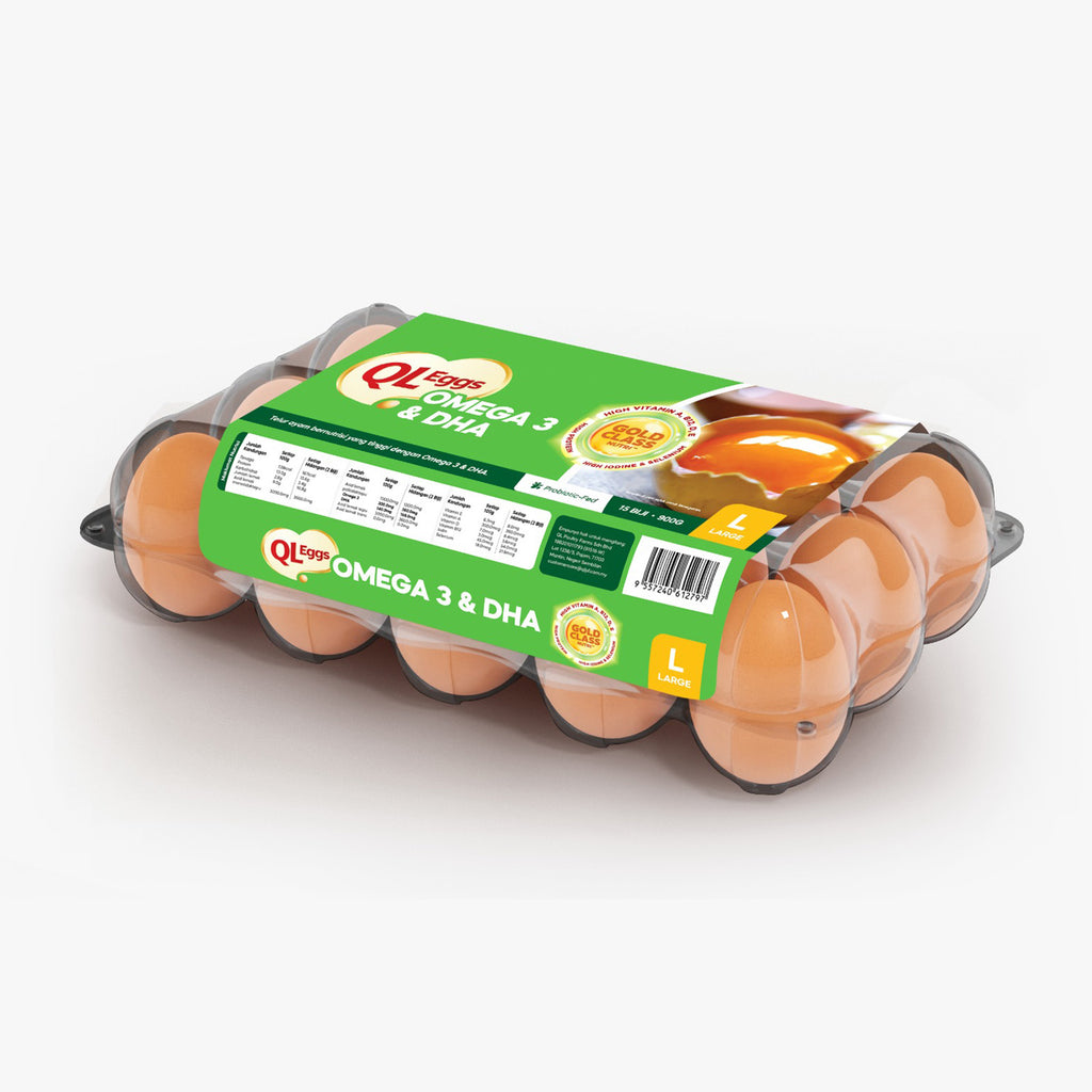 QL Omega Eggs with Omega 3 and DHA (Large) 15pcs/pack