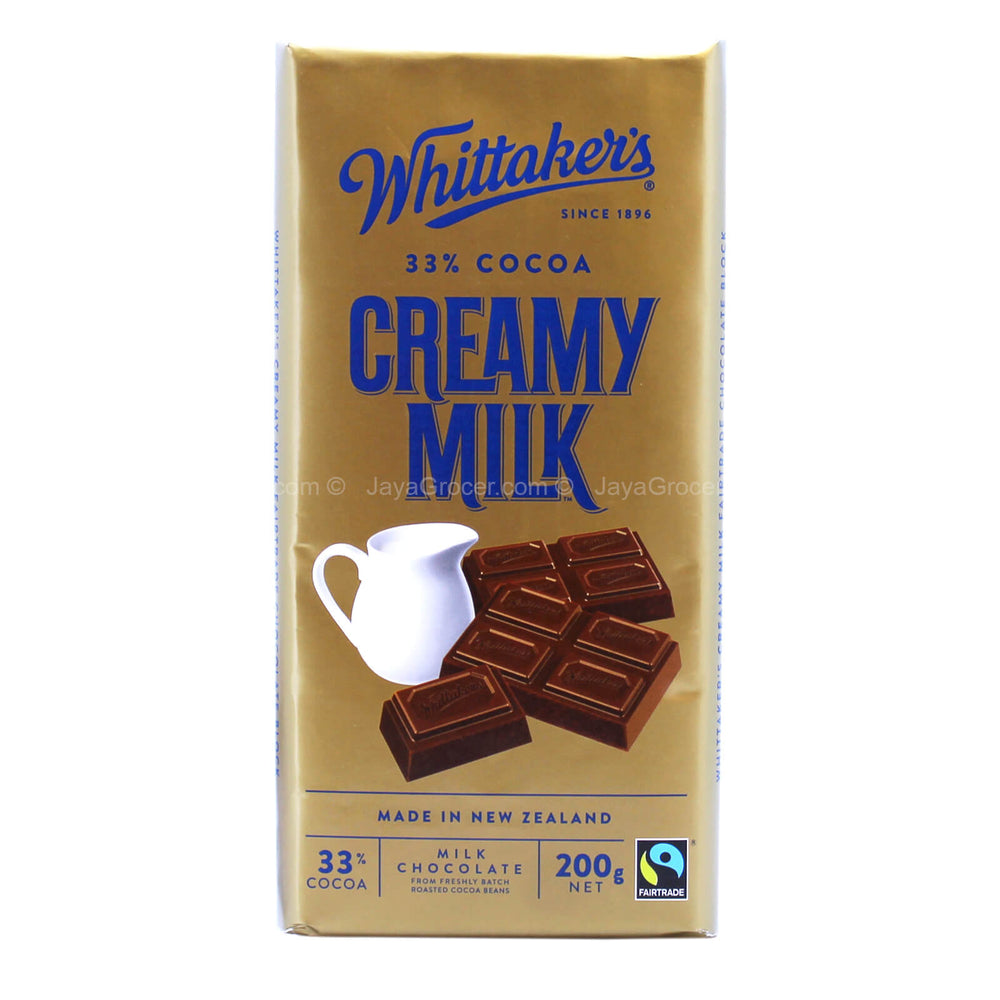 Whitakers Creamy Milk Chocolate Block 200g