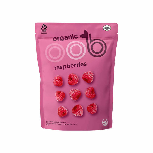 OOB Frozen Organic Raspberries 450g (highest price)