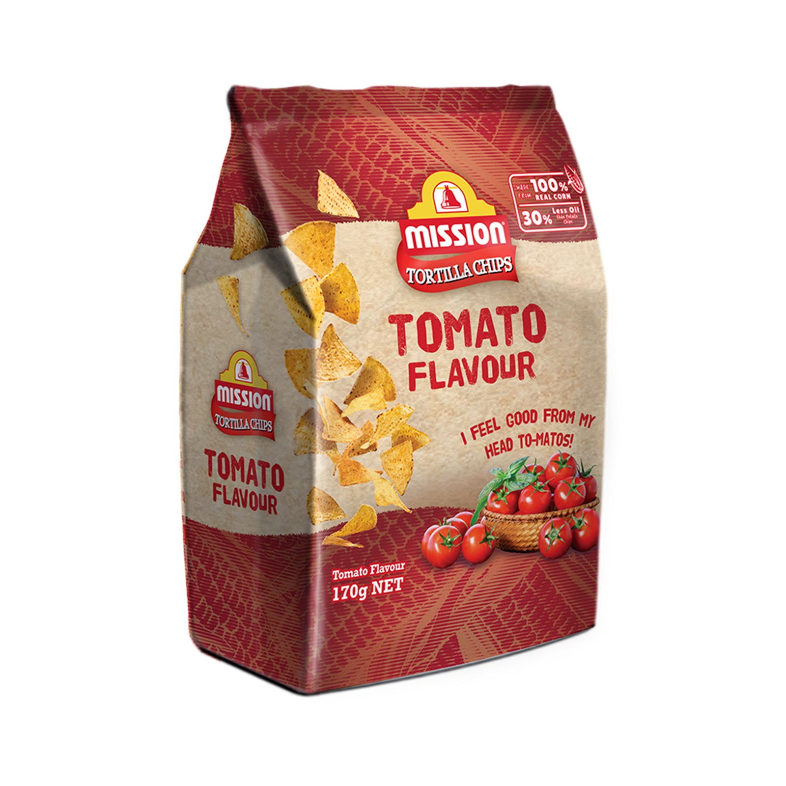 Mission Tortilla Chips Tomato Flavour 170g