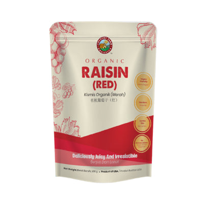 Country Farm Organic Red Raisin Pouch 200g
