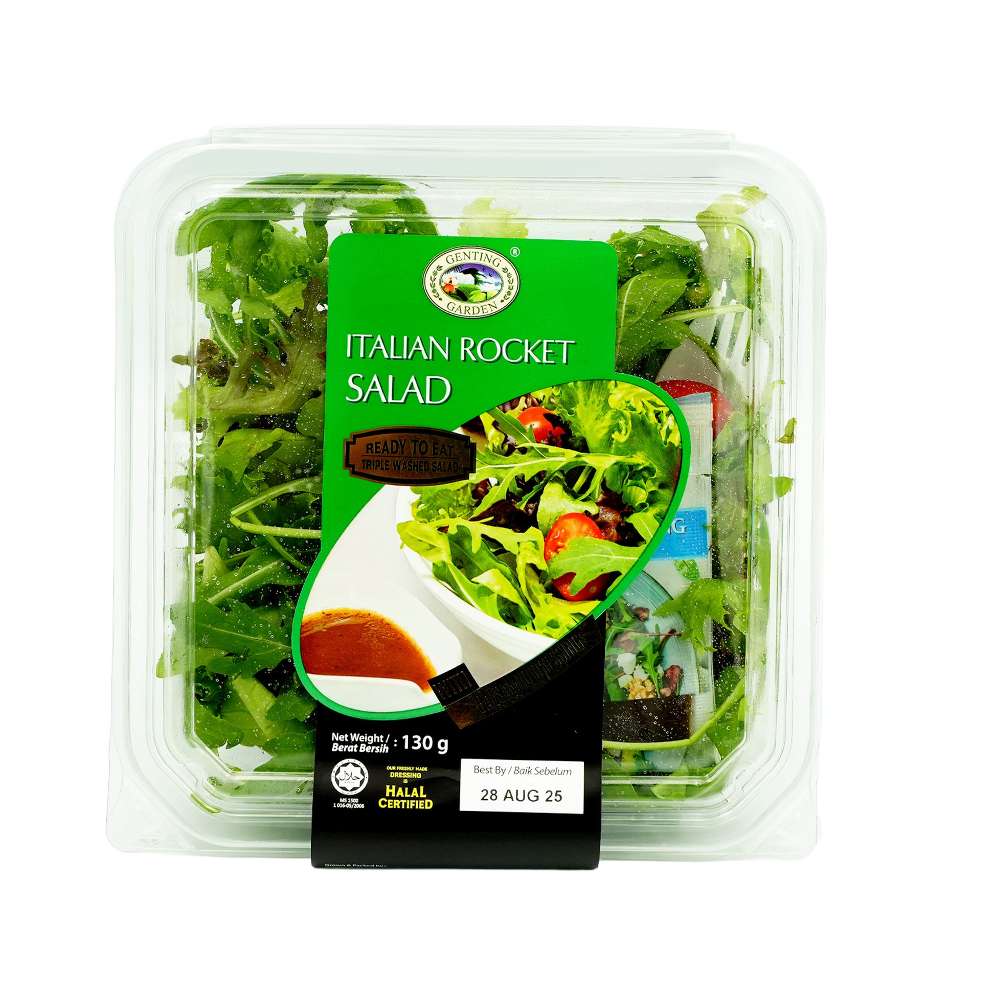 Genting Garden Ready-to-Eat Italian Rocket Salad Bowl 130g