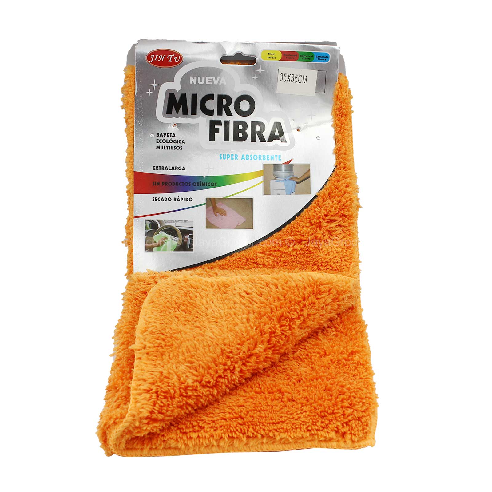 MICROFIBRE CLOTH PLAIN TICK 35X35CM **