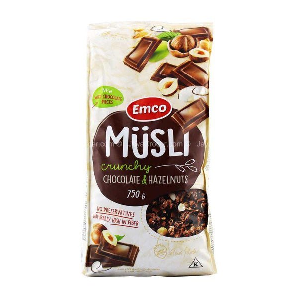 Emco Crunchy Chocolate & Hazelnuts Musli 750g (highest price)