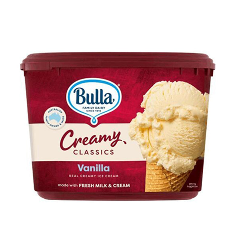 Bulla Creamy Classics Vanilla Real Ice Cream 2L