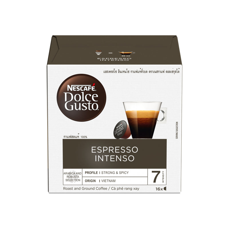 Nescafe Dolce Gusto Espresso Intenso Coffee Capsules 128g