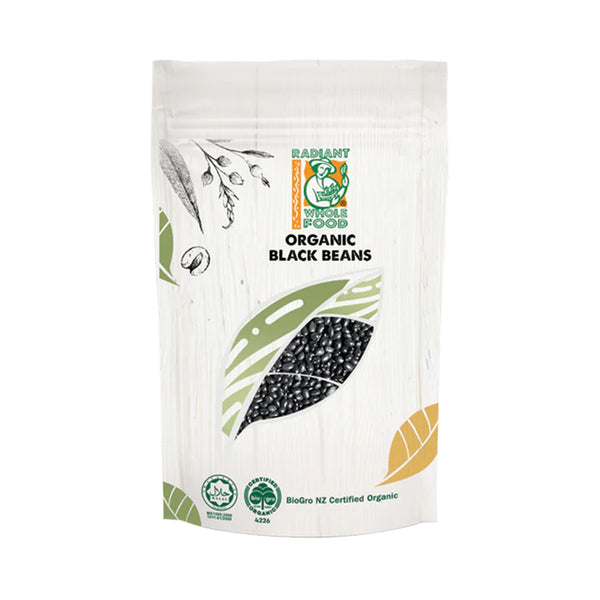 Radiant Whole Food Organic Black Beans 500g (highest price)
