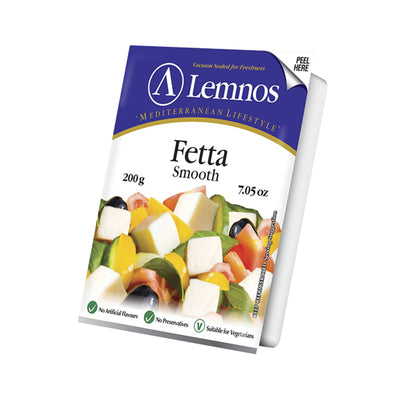 Lemnos Smooth Fetta Cheese (Danish Style) 200g