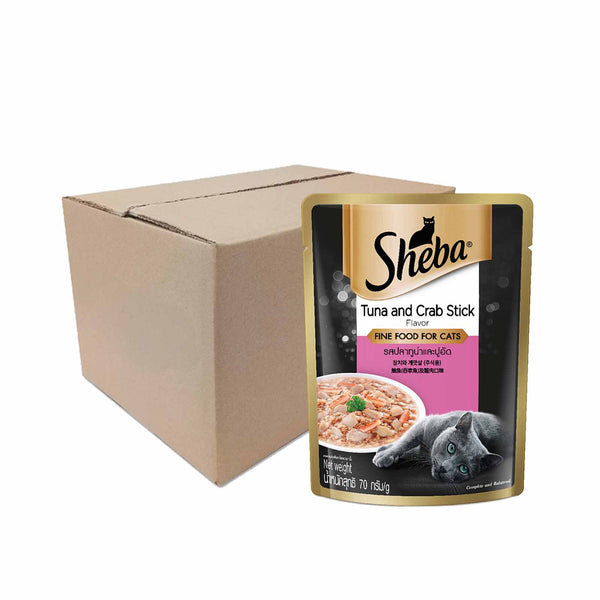 Sheba Tuna & Crab Stick Cat Wet Food Pouch 70g (highest price)