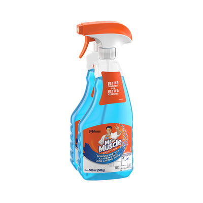Mr Muscle Kiwi Kleen SuperActive Glass Cleaner 500ml x 2