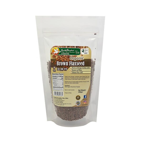 Health Paradise Organic Brown Flaxseed 250g (highest price)