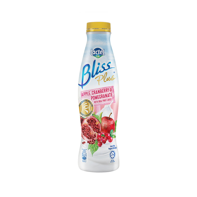 Lactel Bliss Plus Apple Cranberry & Pomegranate Yoghurt Drink 700g