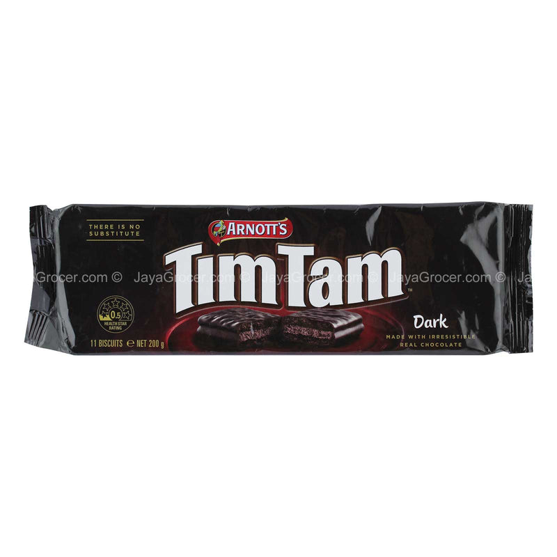 Arnotts Tim Tam Classic Dark Chocolate Biscuits 200g