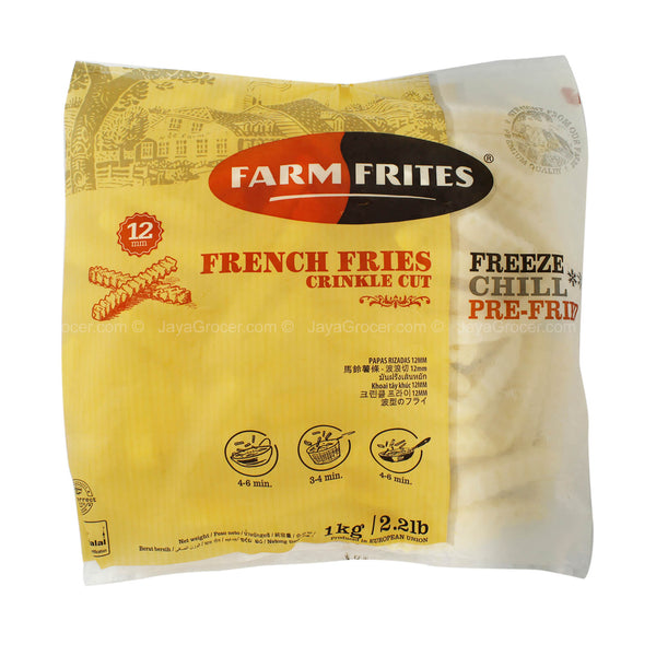 Farm Frites Crinkle Cut French Fries 1kg (highest price)