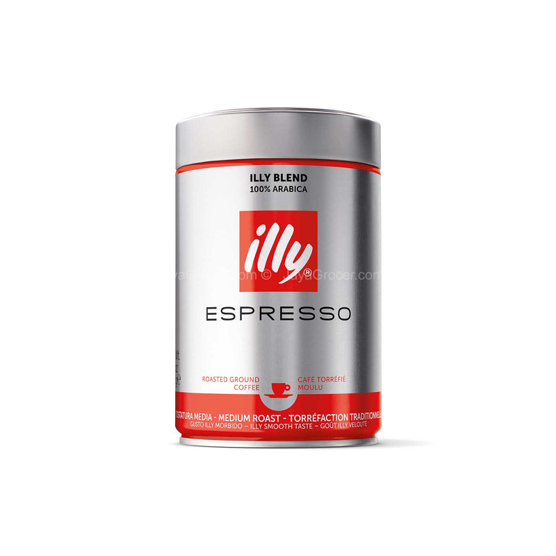 Illy Classico Classic Roast Espresso Preparation Ground Coffee 250g