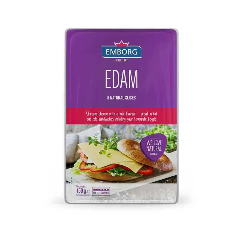 EMBORG NATURAL S/CHEESE EDAM 150G *1