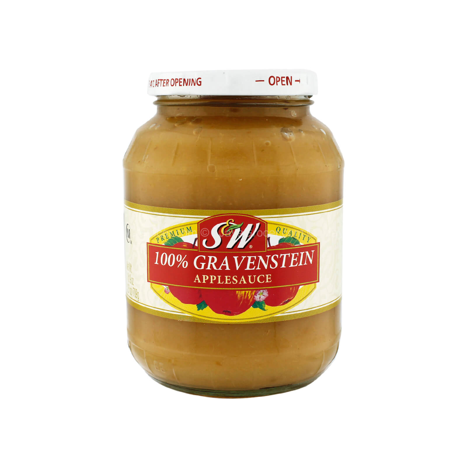 S&W Premium Quality 100% Gravenstein Applesauce 709g