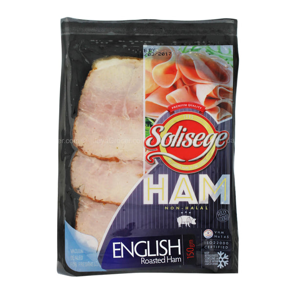 [NON-HALAL] Solisege English Roasted Ham Slices 150g (highest price)