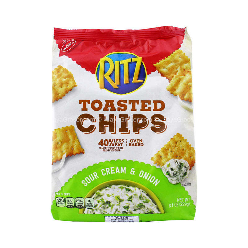 Nabisco Ritz Toasted Chips Sour Cream and Onion 229g