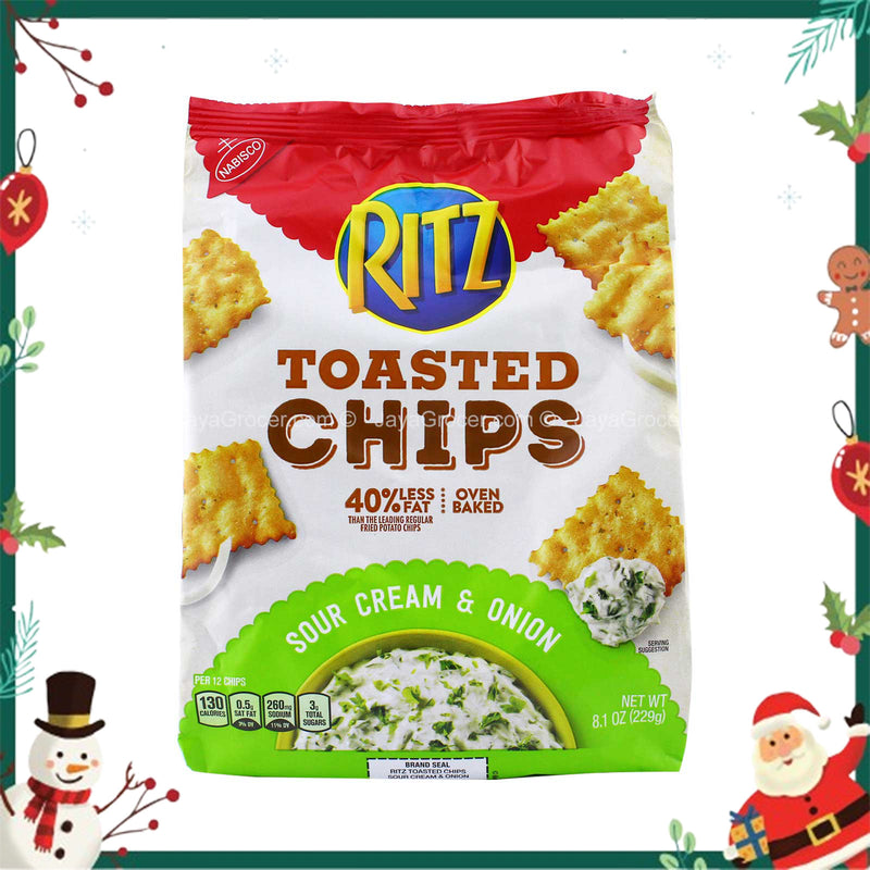 Nabisco Ritz Toasted Chips Sour Cream and Onion 229g