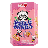 Meiji Hello Panda Biscuits with Strawberry Flavoured Filling 234g