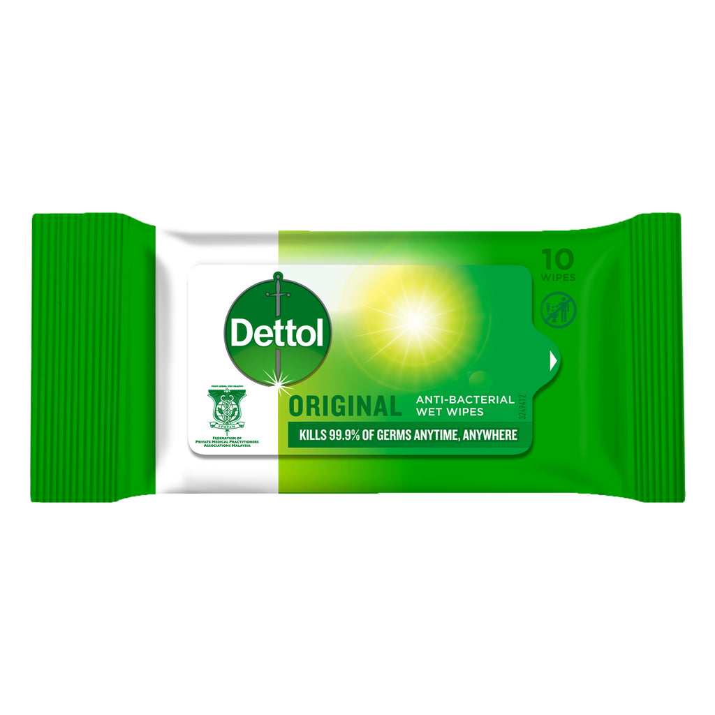 Dettol Antibacterial Wipes Original 10pcs/pack