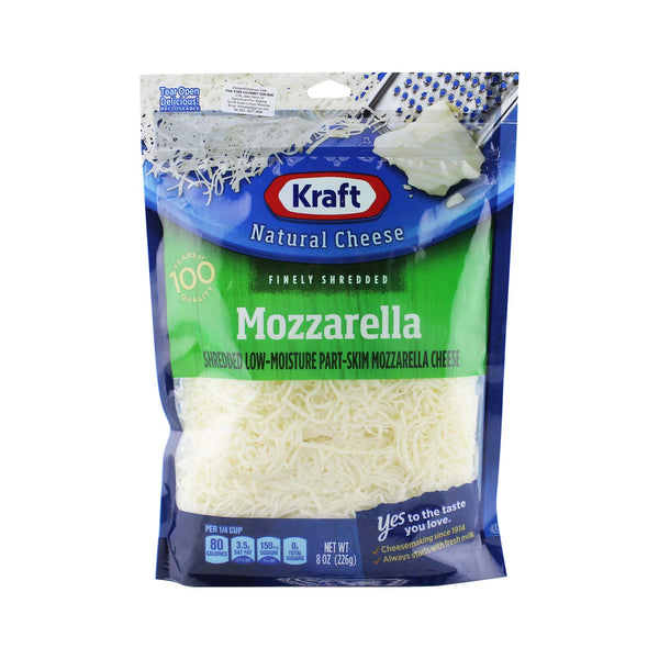 Kraft Natural Cheese Finely Shredded Mozzarella 226g (highest price)