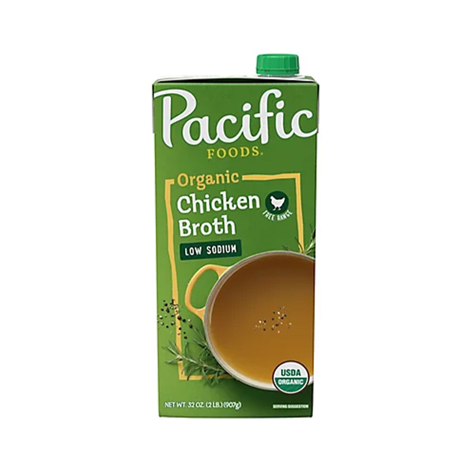 Pacific Low Sodium Free Range Chicken Broth 946ml