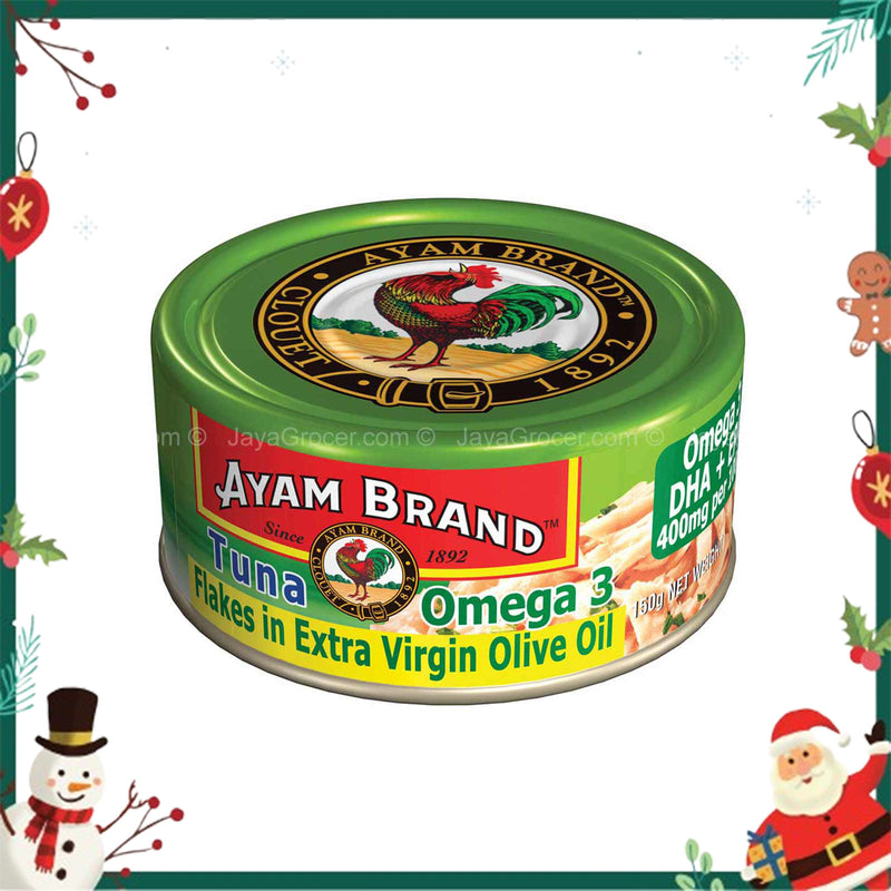 Ayam Brand Tuna Omega 3 Flakes in Extra Virgin Olive Oil 150g