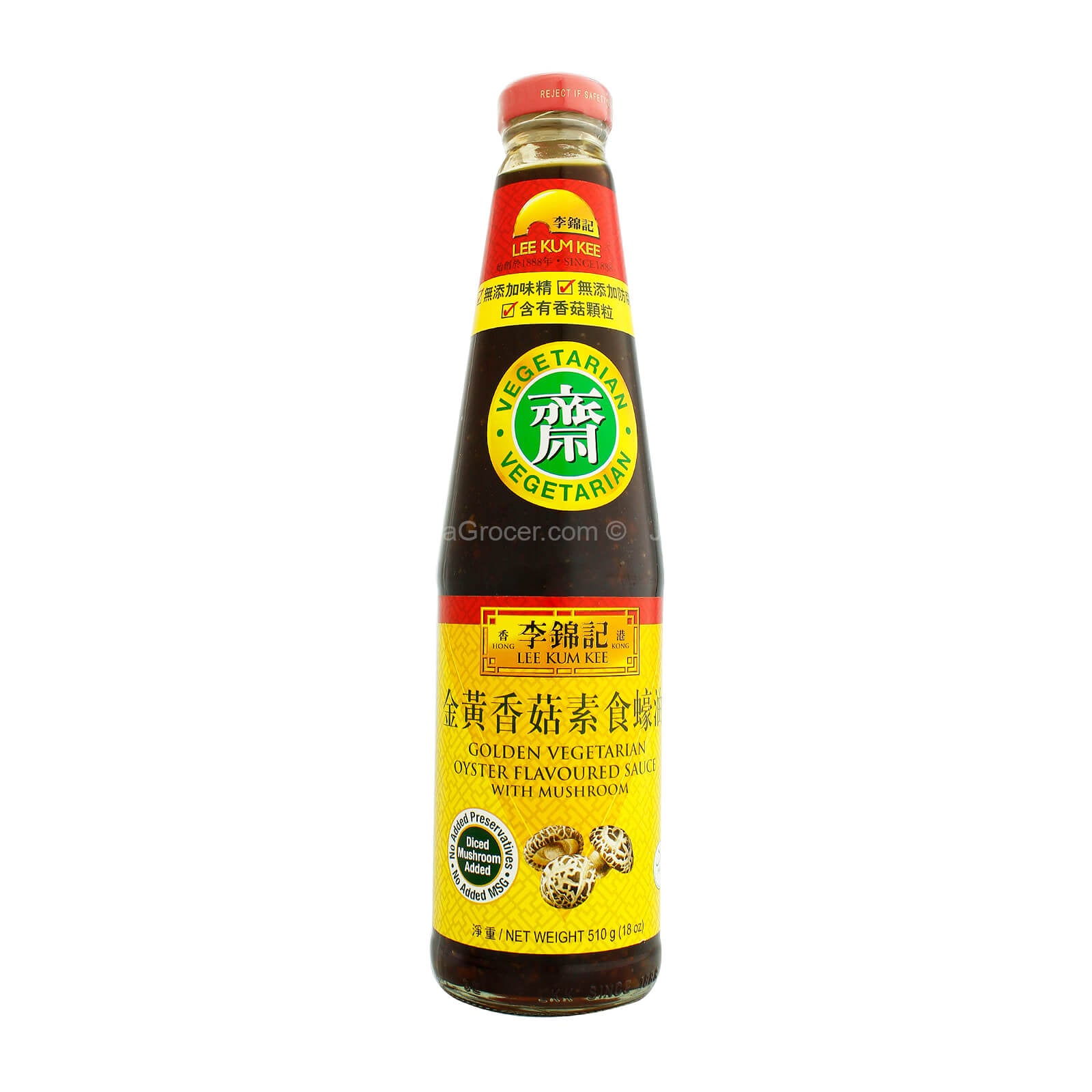 Lee Kum Kee Vegetarian Oyster With Mushroom Sauce 510g