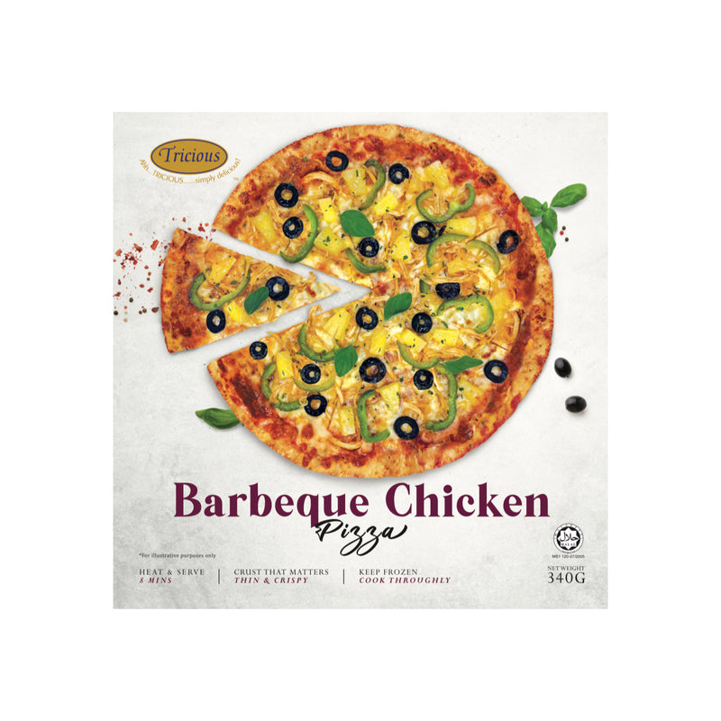 Tricious 9.5 Inch BBQ Chicken Pizza 340g