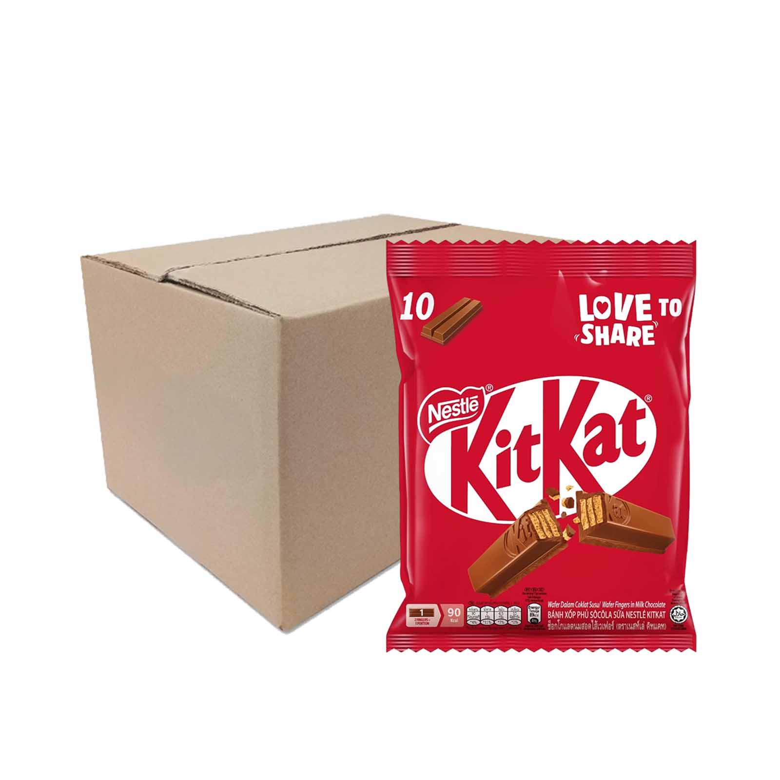 Kit Kat 2 Finger Sharebag Chocolate Wafer 17g x 10