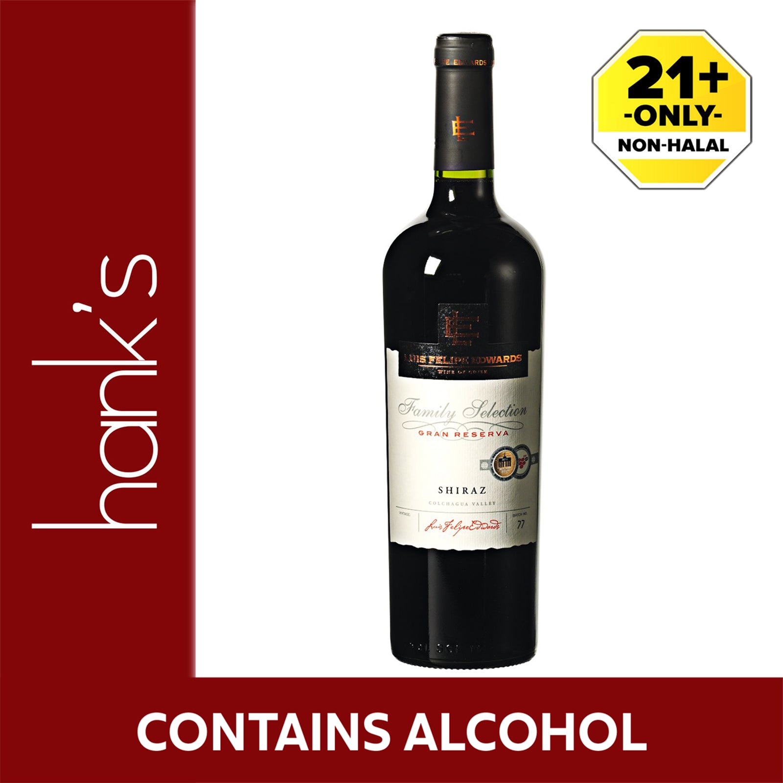 Luis Felipe Edwards Gran Reserva Shiraz Wine 750ml