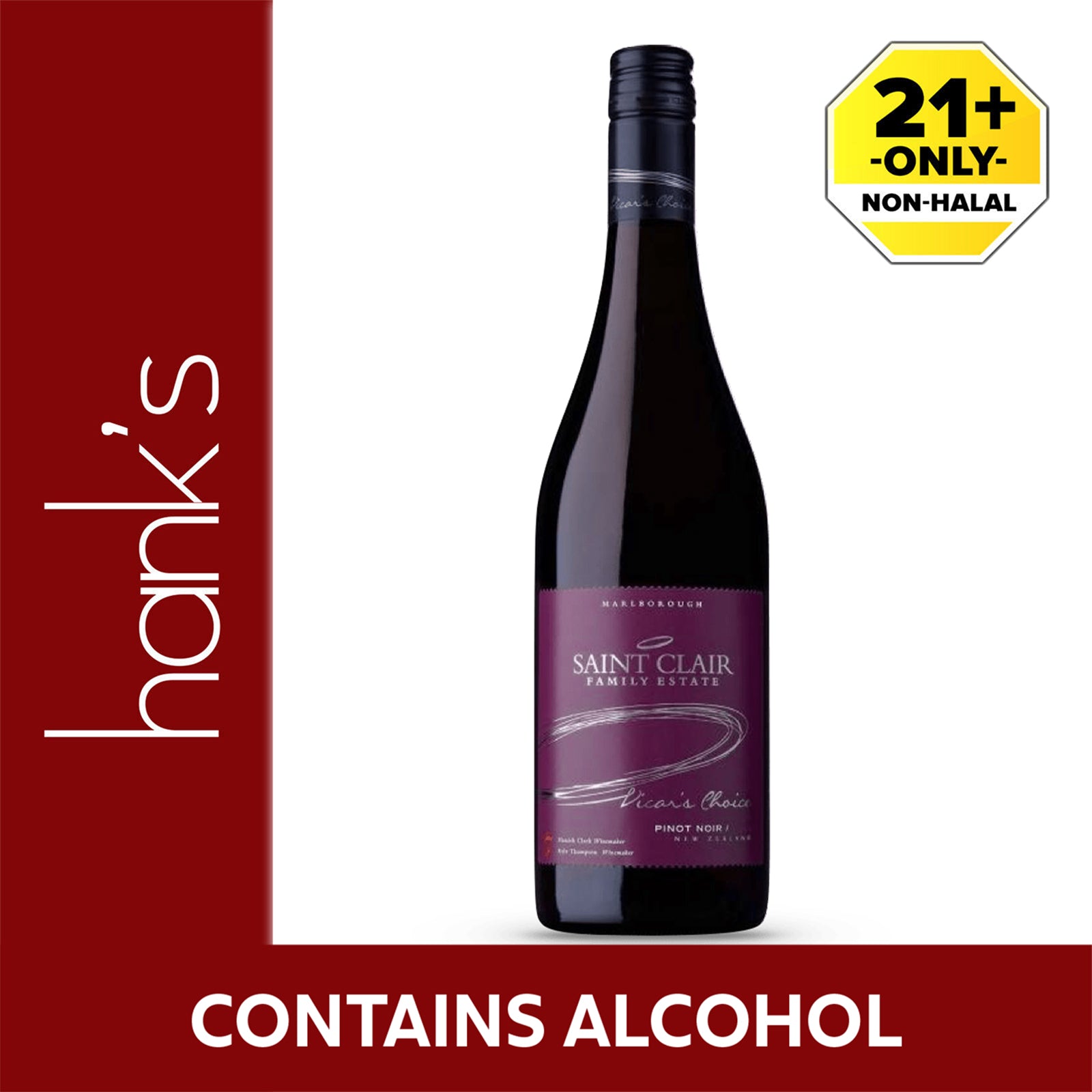 Saint Clair VicarÃ¢â‚¬â„¢s Choice Pinot Noir 750ml