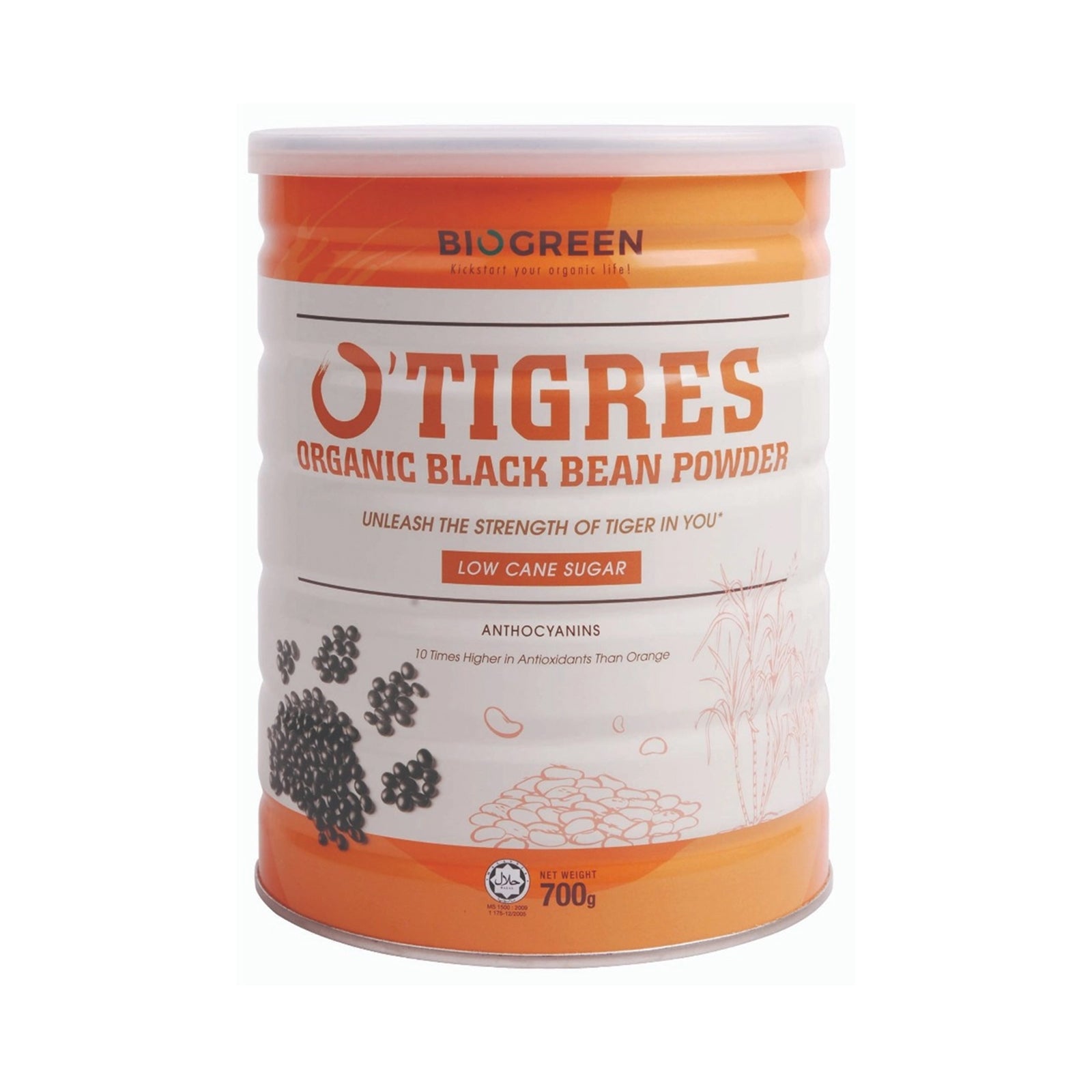 Biogreen O'Tigres Organic Black Bean Powder 700g