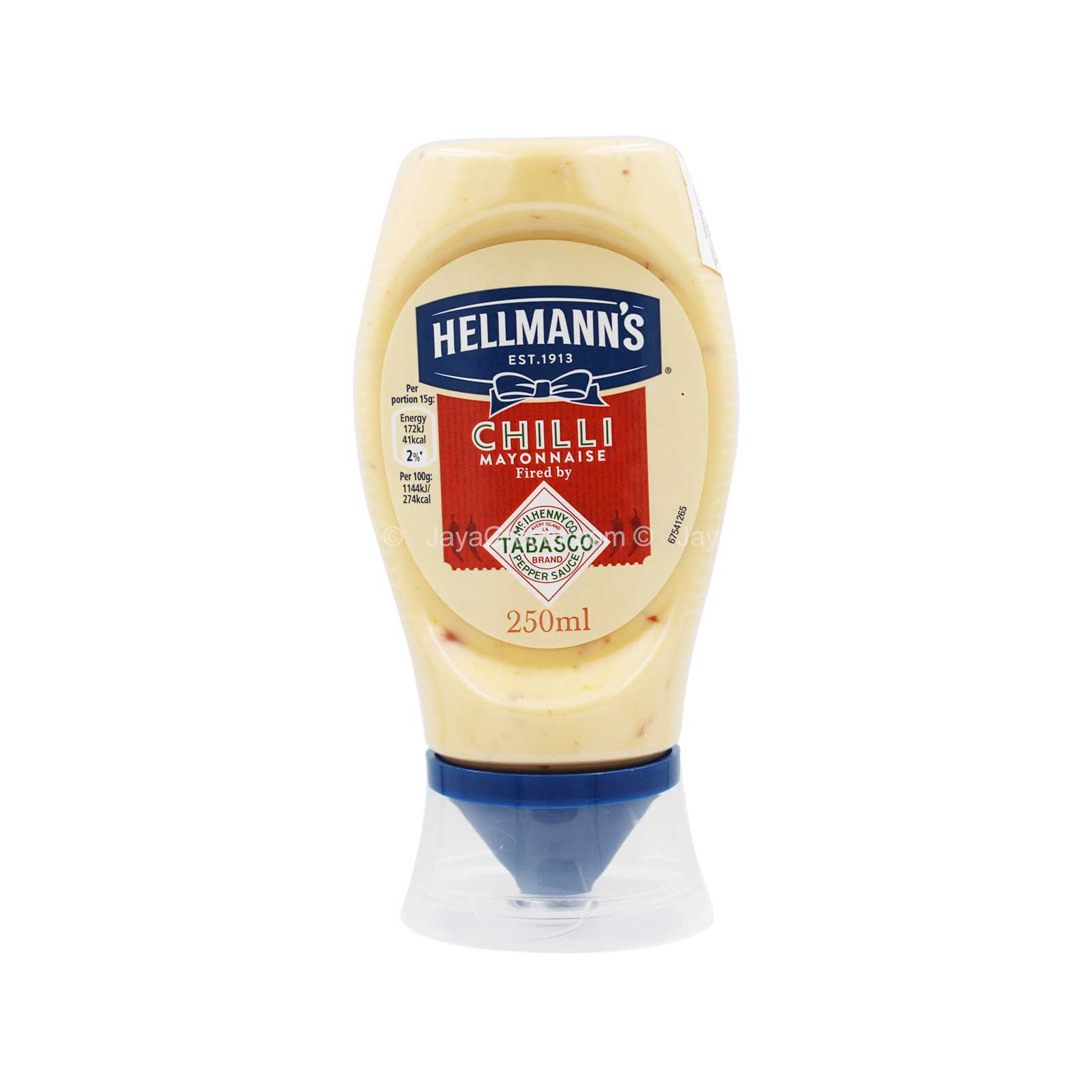 HELLMANNS MAYONNAISE SQZY CHILI 250GM *1