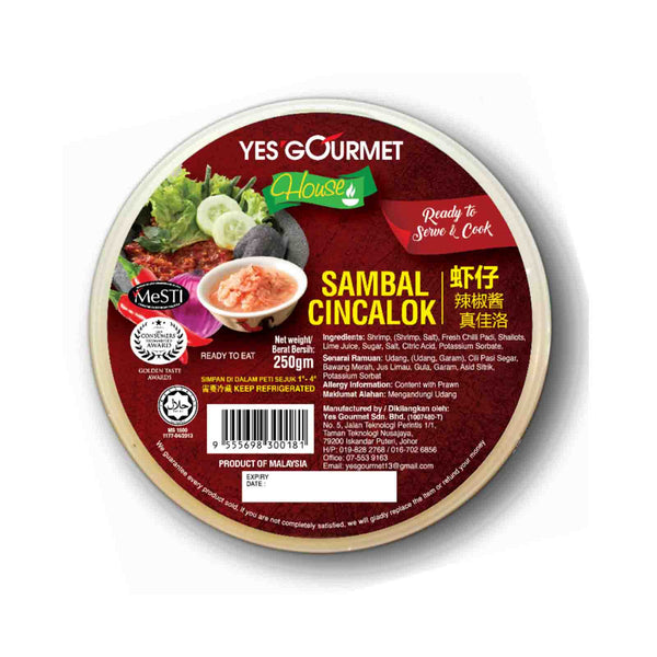 Yes Gourmet Chincalok Chilli Sauce 250g
