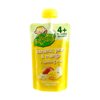 Rafferty's Garden Banana, Pear & Mango Smooth Baby Food 120g