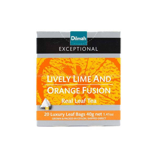 Dilmah Exceptional Lively Lime & Orange Fusion Real Leaf Tea 40g (highest price)