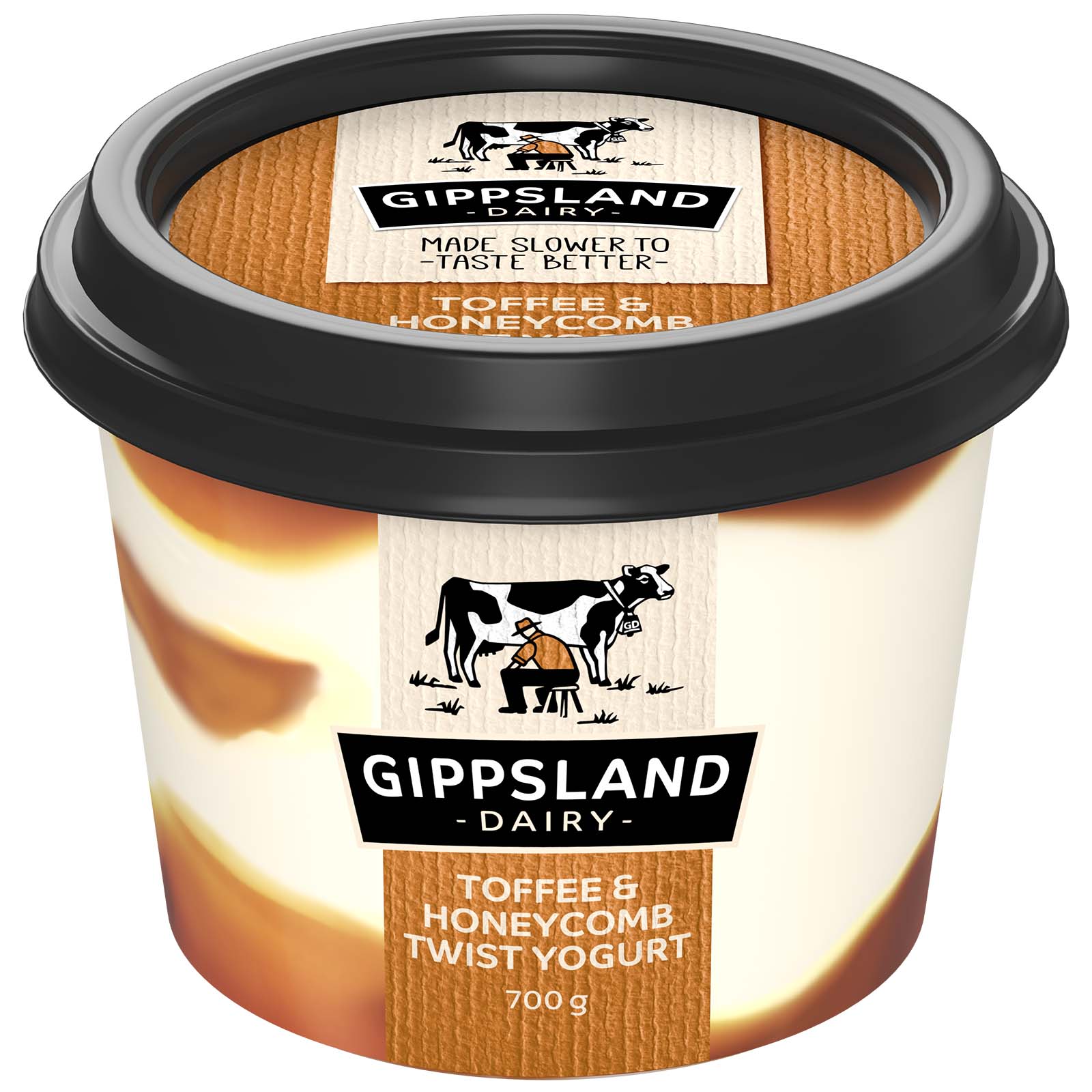Gippsland Dairy Toffee and Honeycomb Twist Yogurt 700g