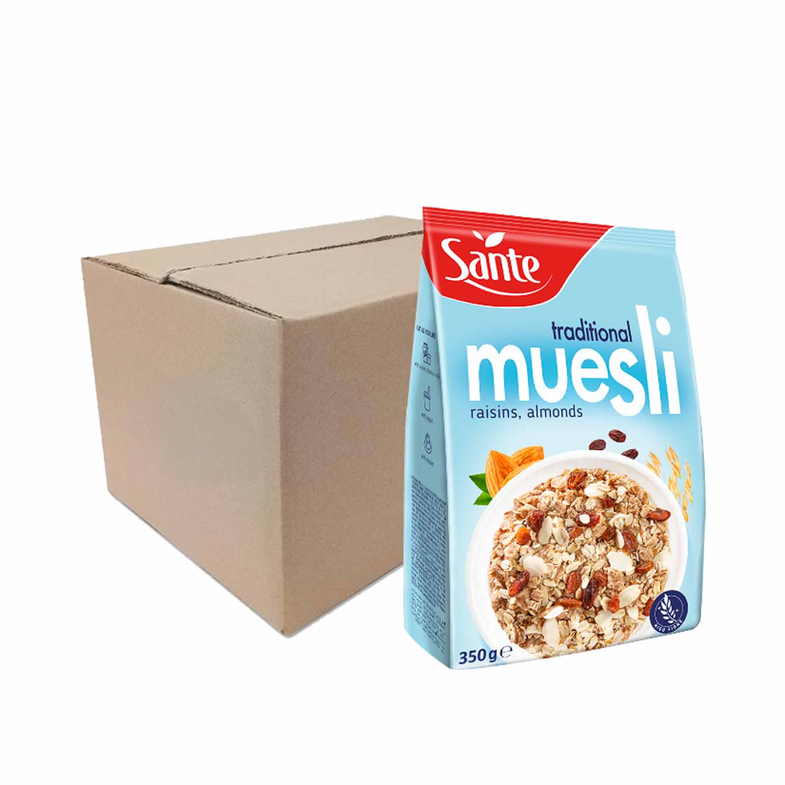 Sante Traditional Muesli Cereal Flakes 350g