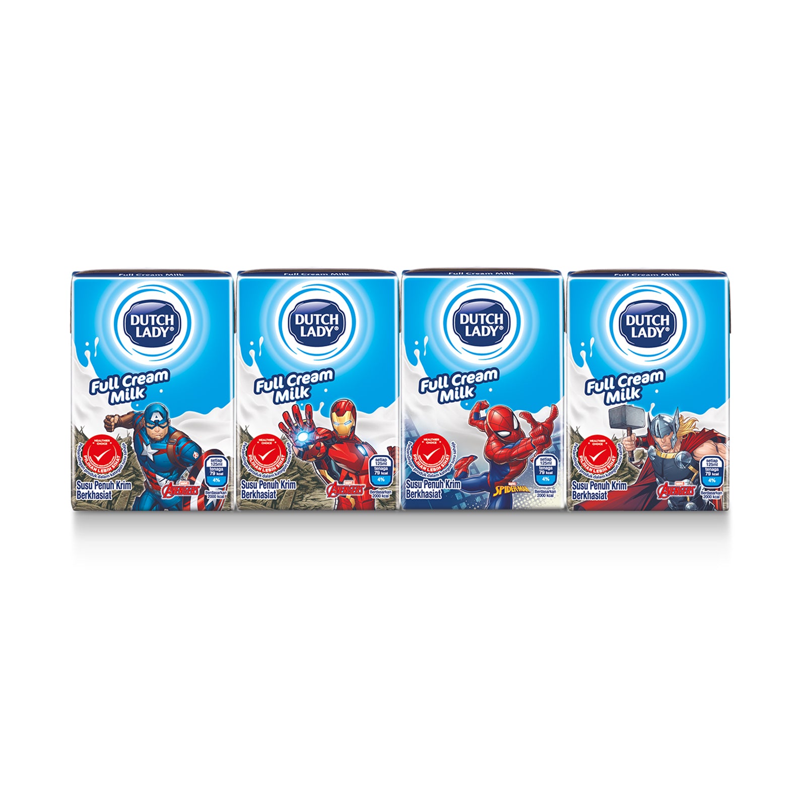 Dutch Lady Milky Marvel Full Cream UHT Milk 125ml x 4