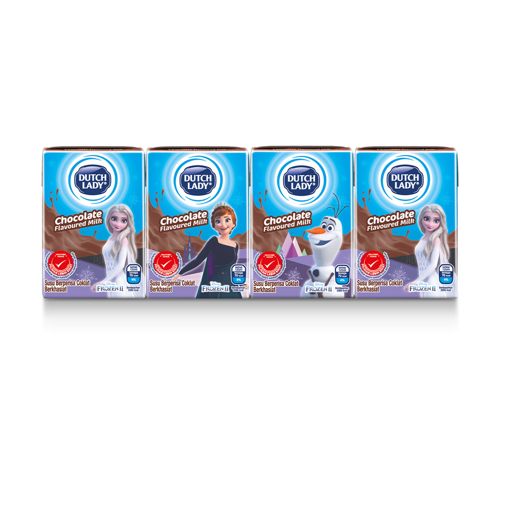 Dutch Lady Milky Frozen UHT Milk Chocolate Flavour 125ml x 4