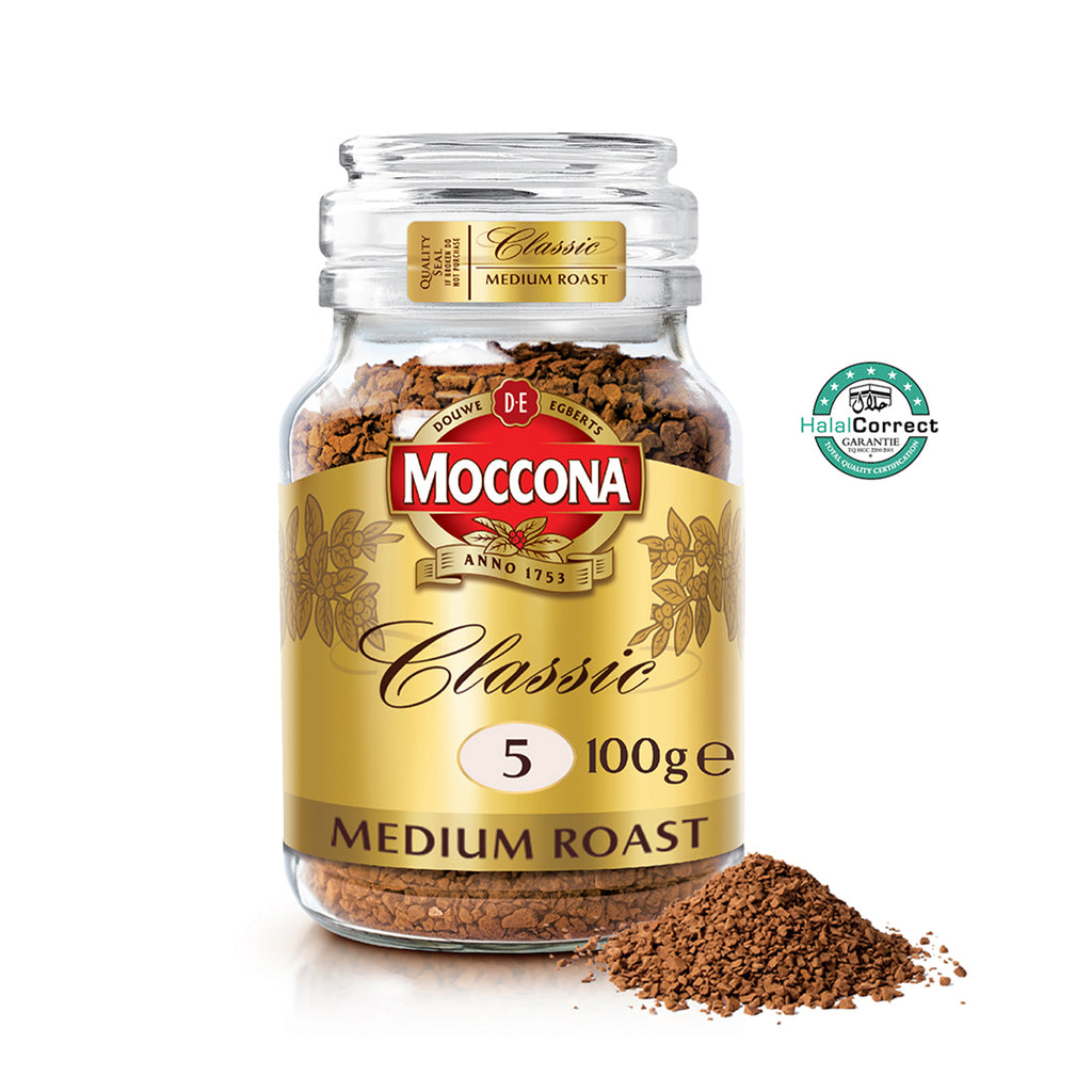 Moccona Classic Medium Roast Intensity 5 Freeze Dried Instant Coffee 100g