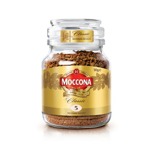 Moccona Classic Medium Roast Intensity 5 Freeze Dried Instant Coffee 50g
