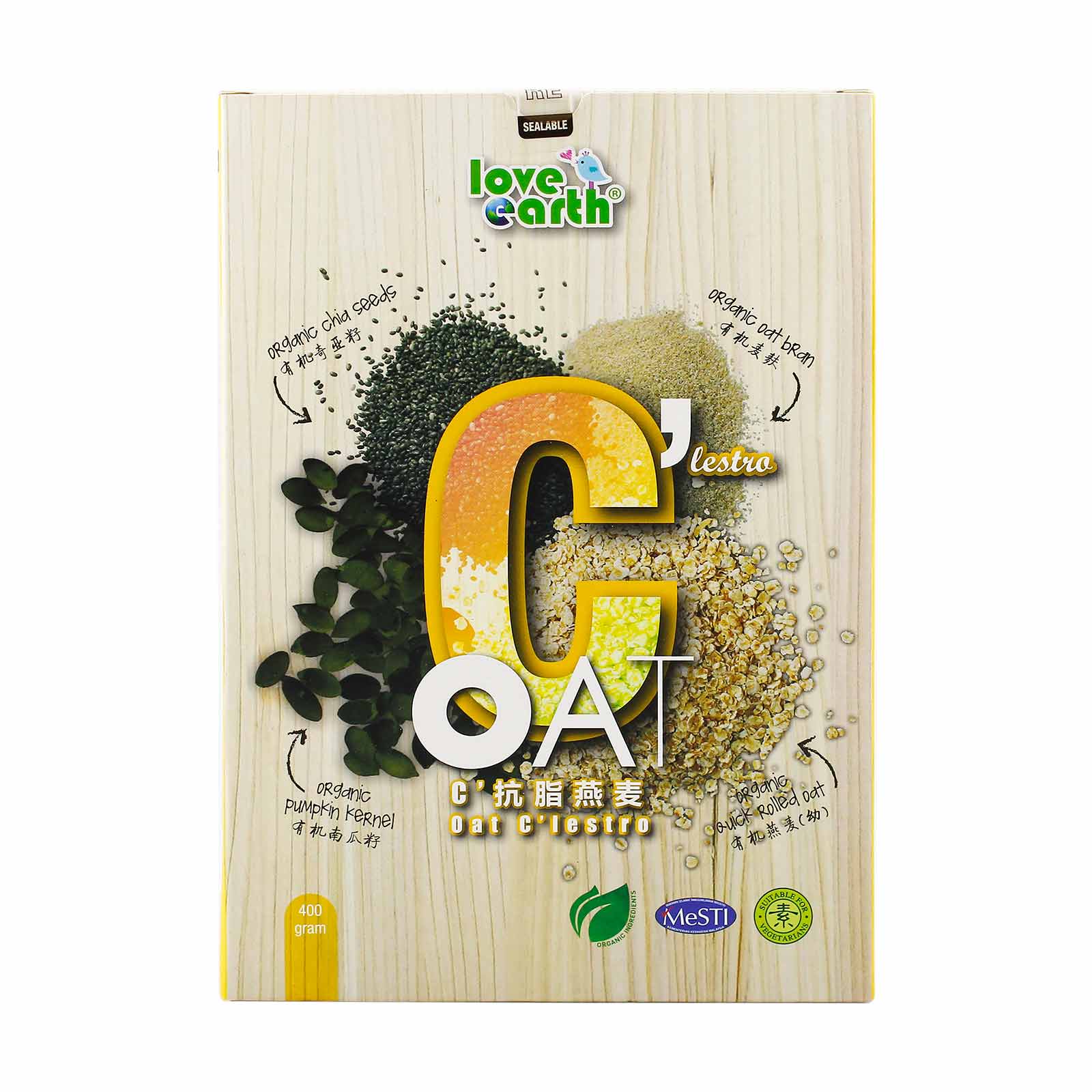 Love Earth Organic Cholesterol Oat 400g